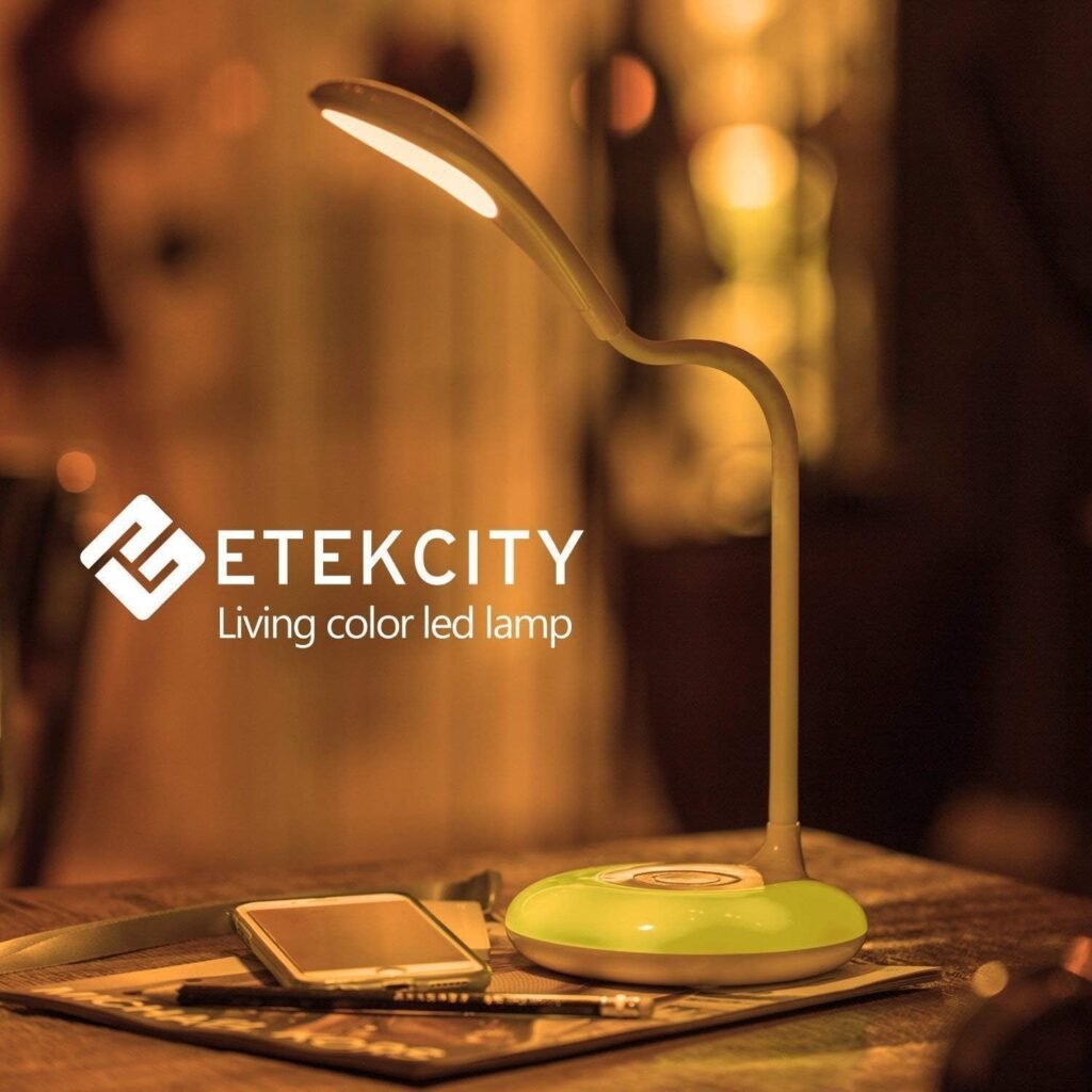 Etekcity LED Desk Lamp with USB Charging Port, Eye-caring Table Lamp